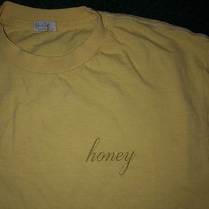 Brandy Melville Tops - Brandy Melville Honey Crop T-Shirt Brandy Melville Tops - Brandy Melville Honey Crop T-Shirt